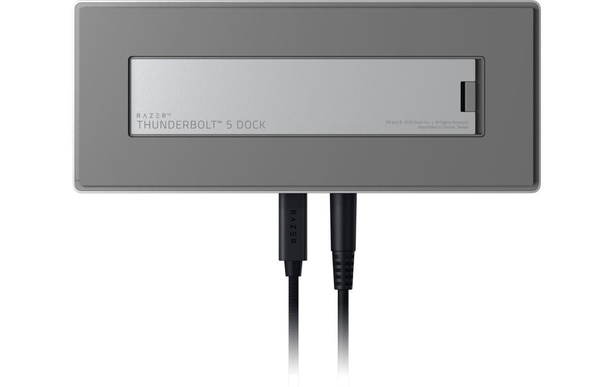 Razer Dockingstation – Thunderbolt 5, TB5 × 4, 3× DP, 2× USB-A, 1× USB-C, 140 W PD, GbE, SD, 3,5 mm, für TB4/U