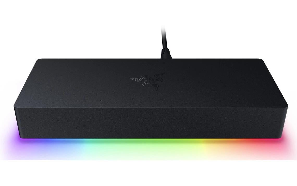 Razer Chroma Dockingstation – Thunderbolt 5, 3× DP, 140 W PD, GbE, SD, 3,5 mm Audio, für Thunderbolt 4/USB4