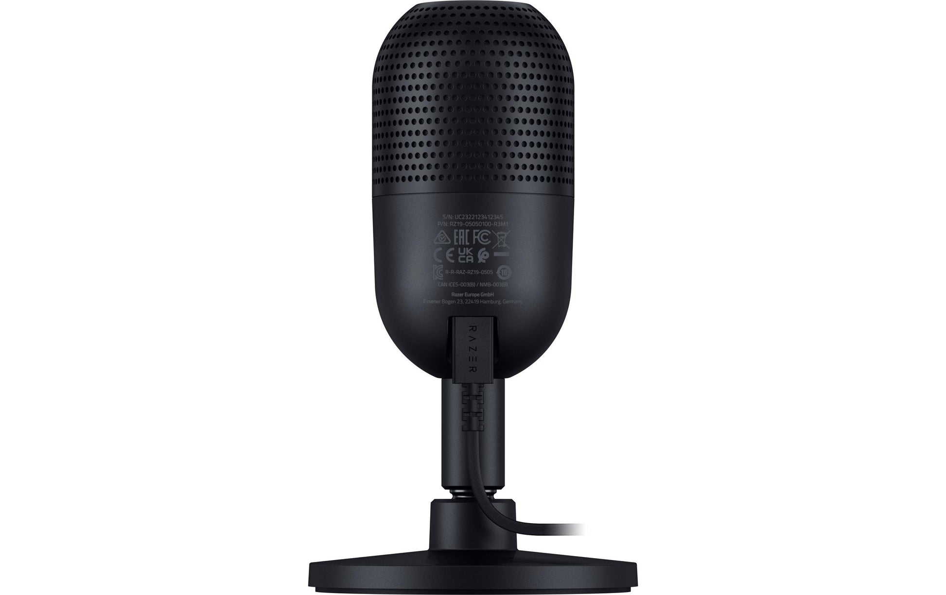Razer Seiren V3 Mini – Tischmikrofon – USB-C, Superniere, 24 Bit/96 kHz – Schwarz