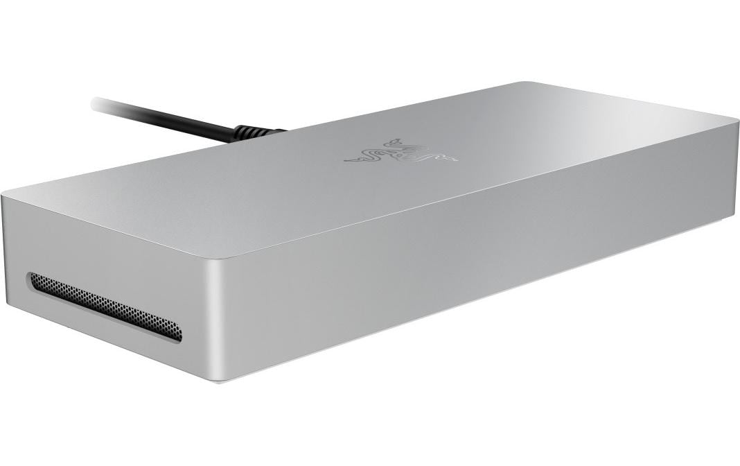 Razer Dockingstation – Thunderbolt 5, TB5 × 4, 3× DP, 2× USB-A, 1× USB-C, 140 W PD, GbE, SD, 3,5 mm, für TB4/U