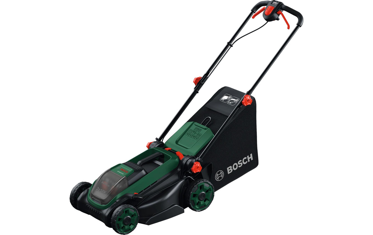 Bosch ROTAK18V2-38 Akku-Rasenmäher – 18 V – 38 cm – 40 l – 2×4,0 Ah & Ladegerät – POWER FOR ALL