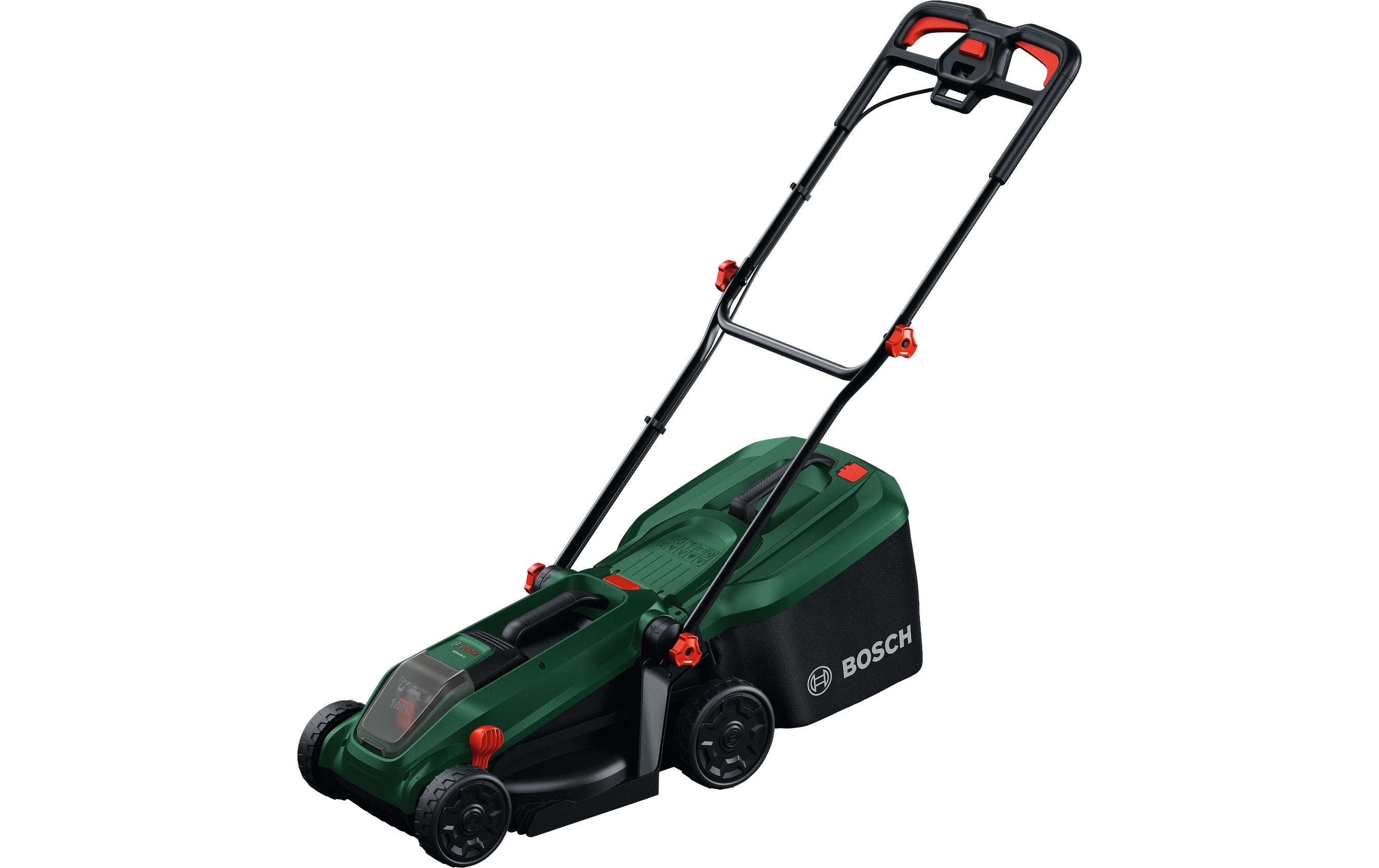 Bosch Rotak 18V-32 Akku-Rasenmäher – 18 V – Schnittbreite 32 cm – 35 l Fangkorb – 1×4,0 Ah & Ladegerät