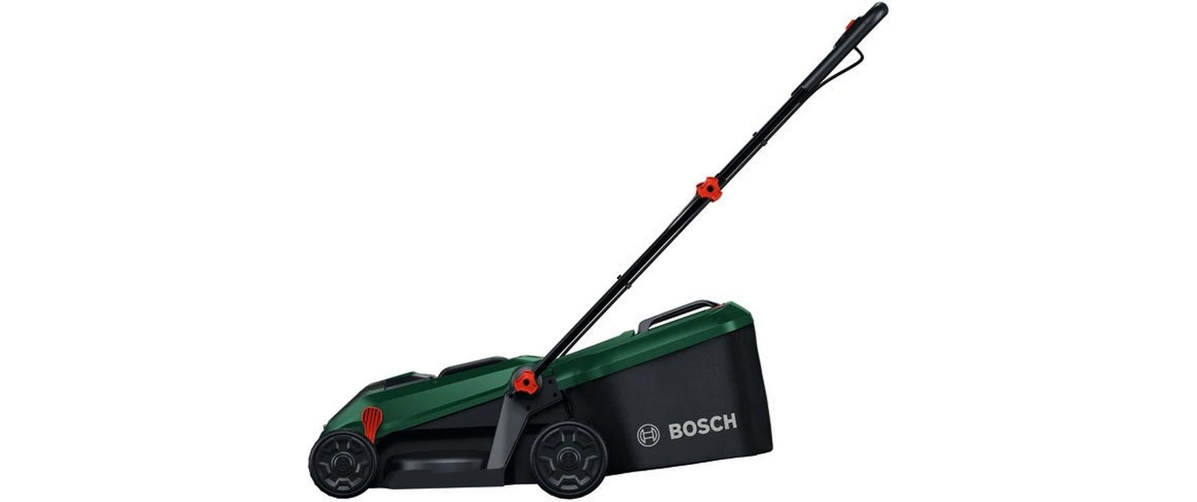 Bosch Rotak 18V-32 Akku-Rasenmäher – 18 V – Schnittbreite 32 cm – 35 l Fangkorb – 1×4,0 Ah & Ladegerät