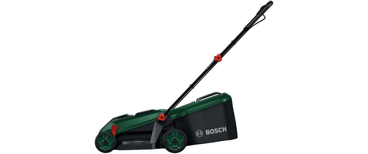 Bosch ROTAK 18V-34 Akku-Rasenmäher – 18 V – 34 cm Schnittbreite – 35 l Fangkorb – 1×4,0 Ah & Ladegerät