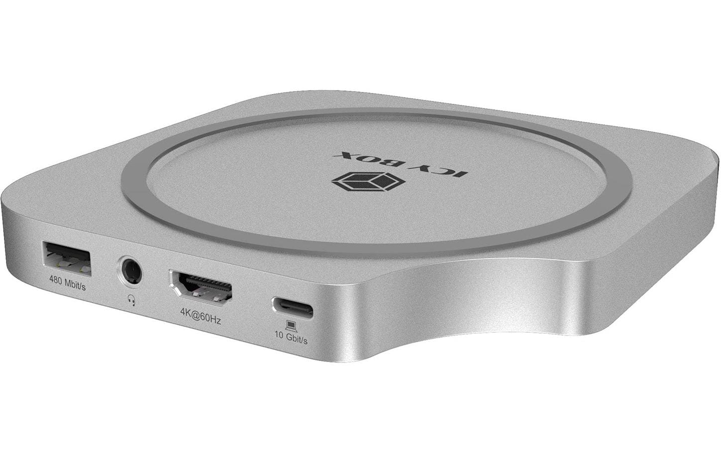 RaidSonic ICY BOX IB-DK100 Dockingstation – USB-C, 1× HDMI, 3× USB-A, SD/microSD, 3,5 mm Audio, für Apple Mac mini M4