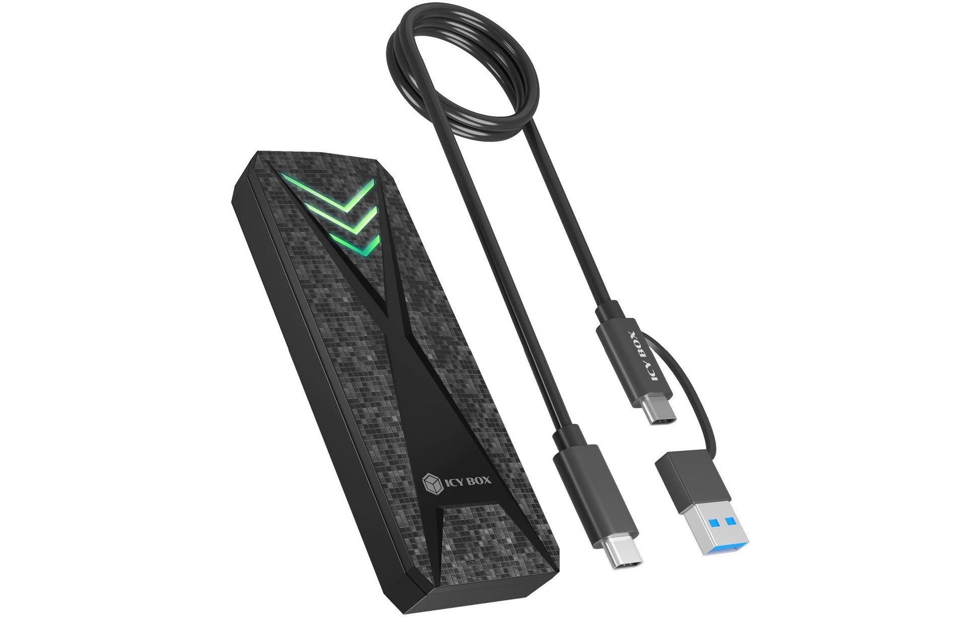 RaidSonic ICY BOX externes M.2 NVMe Gehäuse – 1-Bay – für M.2 NVMe (Key-M), PCIe, USB-C