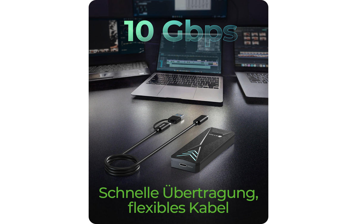 RaidSonic ICY BOX externes M.2 NVMe Gehäuse – 1-Bay – für M.2 NVMe (Key-M), PCIe, USB-C