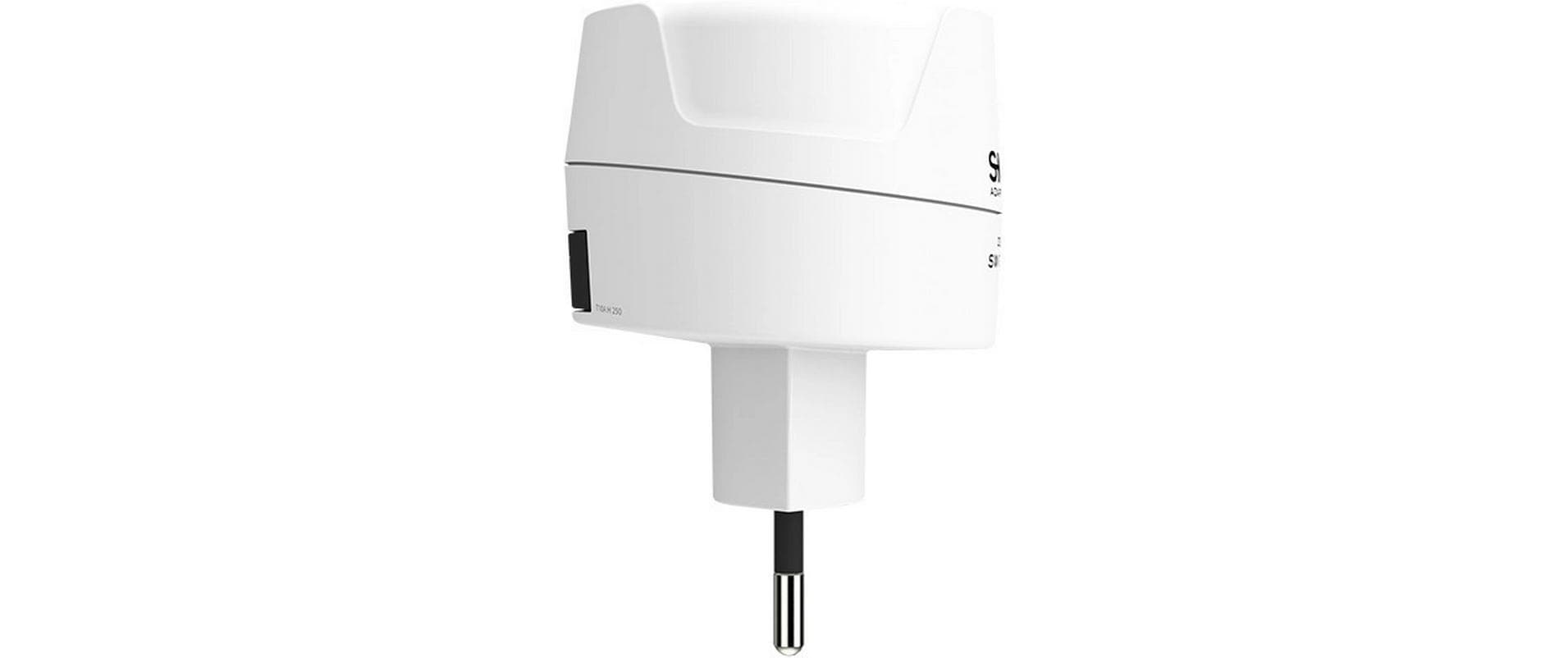 Skross Reiseadapter – von Brasilien/Italien/Schweiz nach Europa – geerdet – weiss