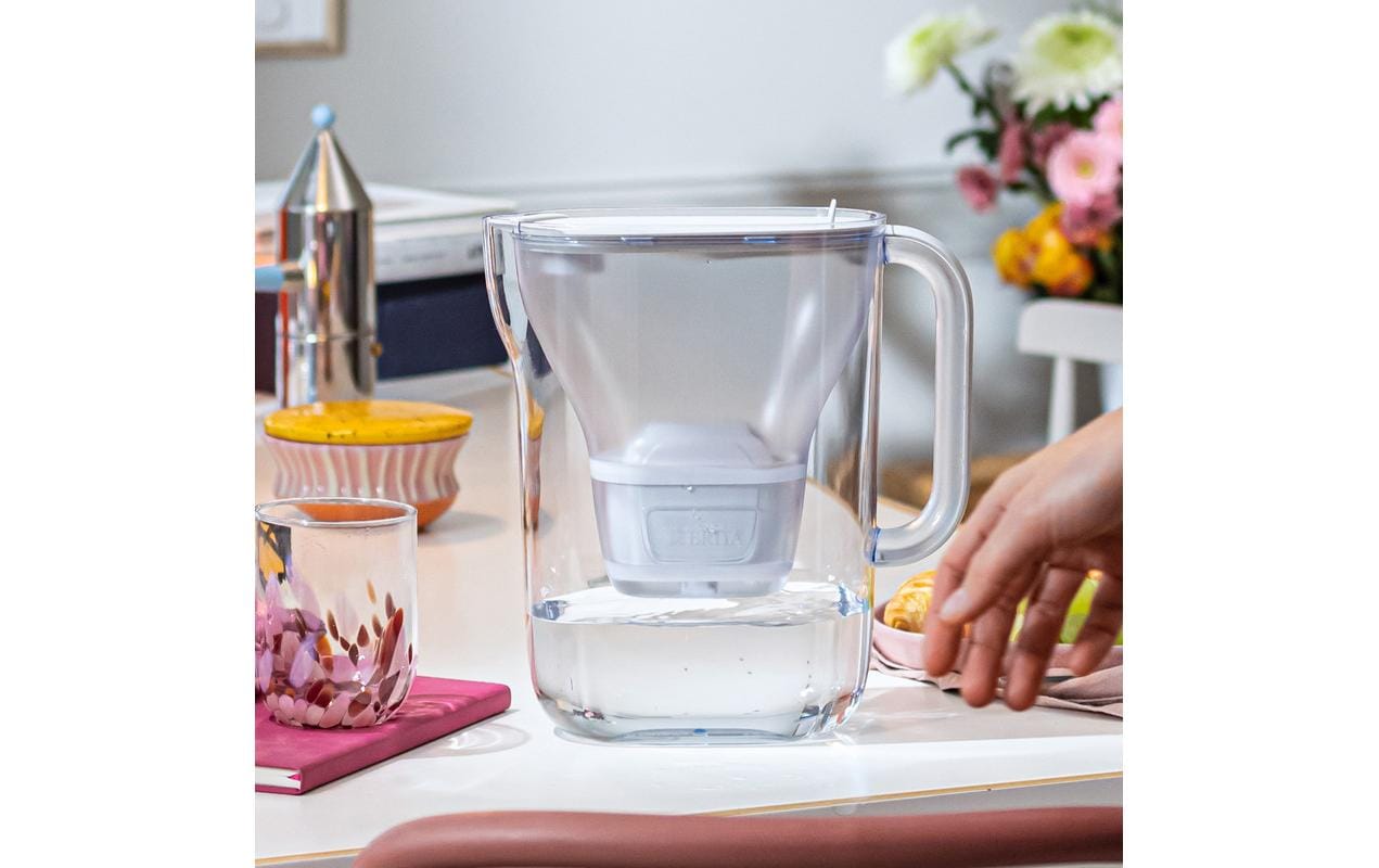 Brita Wasserfilterkanne Style Essential XL – 2,3 l, Kunststoff, 1 Stück Filterkartusche, Filterwechselanzeige