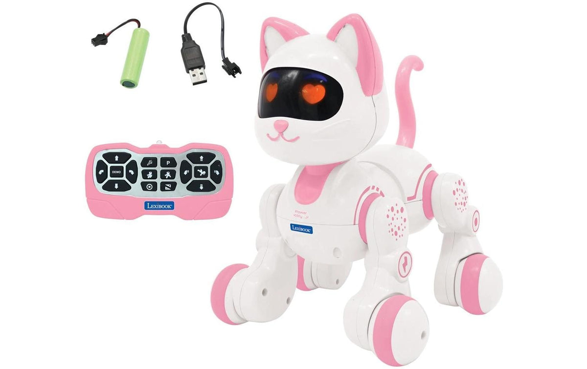 Lexibook Power Kitty Jr Tier-Roboter – programmierbar – 21,0 × 19,0 × 21,0 cm – ab 4 Jahren