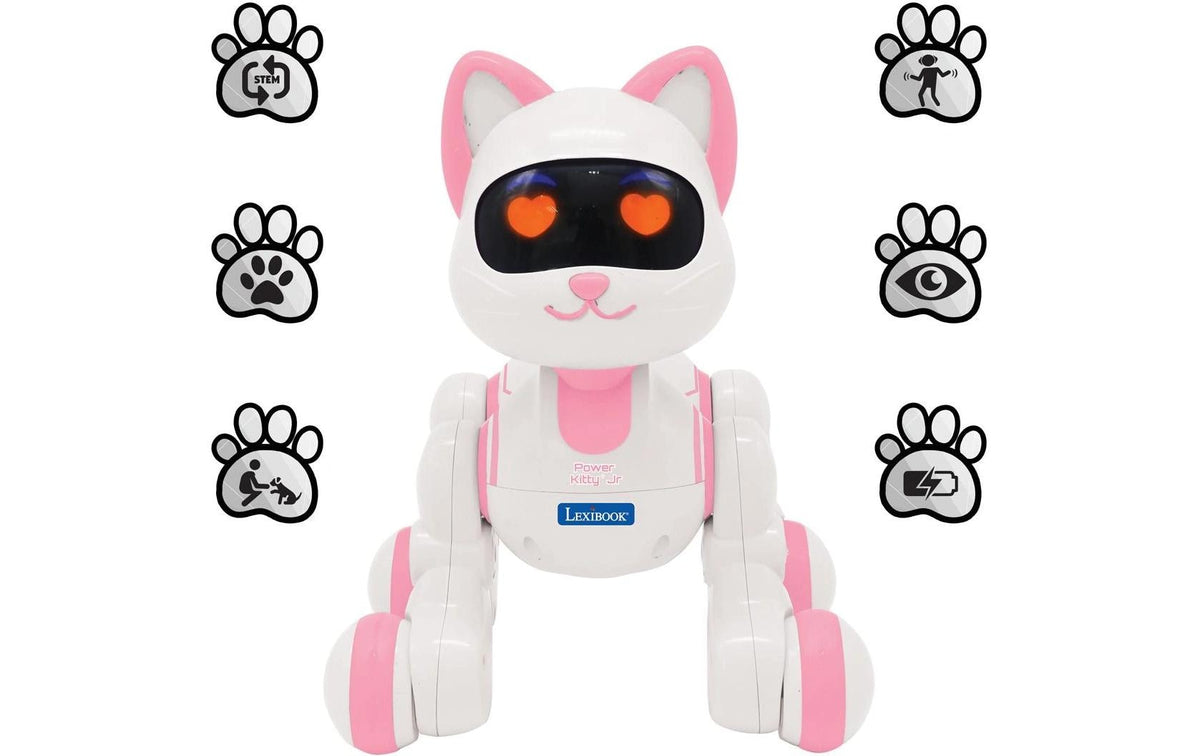 Lexibook Power Kitty Jr Tier-Roboter – programmierbar – 21,0 × 19,0 × 21,0 cm – ab 4 Jahren
