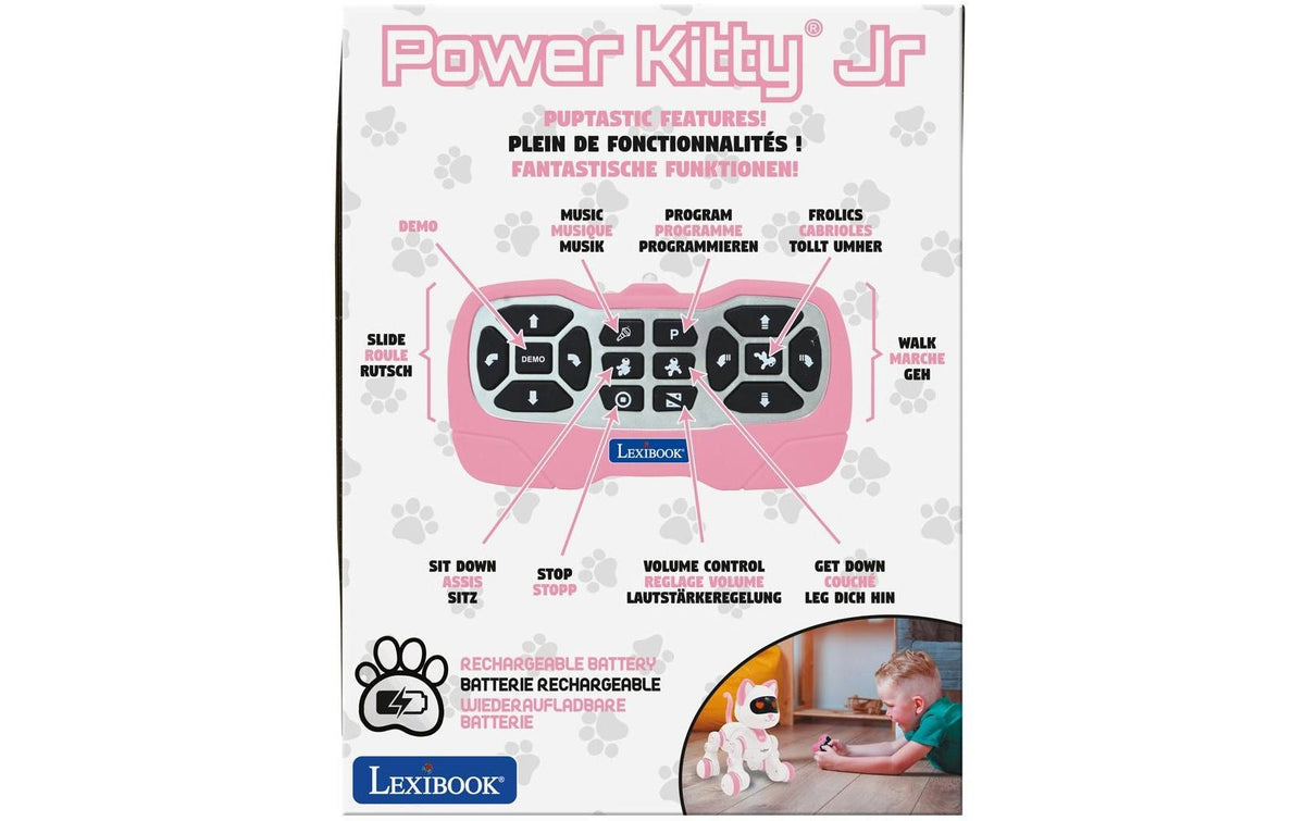 Lexibook Power Kitty Jr Tier-Roboter – programmierbar – 21,0 × 19,0 × 21,0 cm – ab 4 Jahren