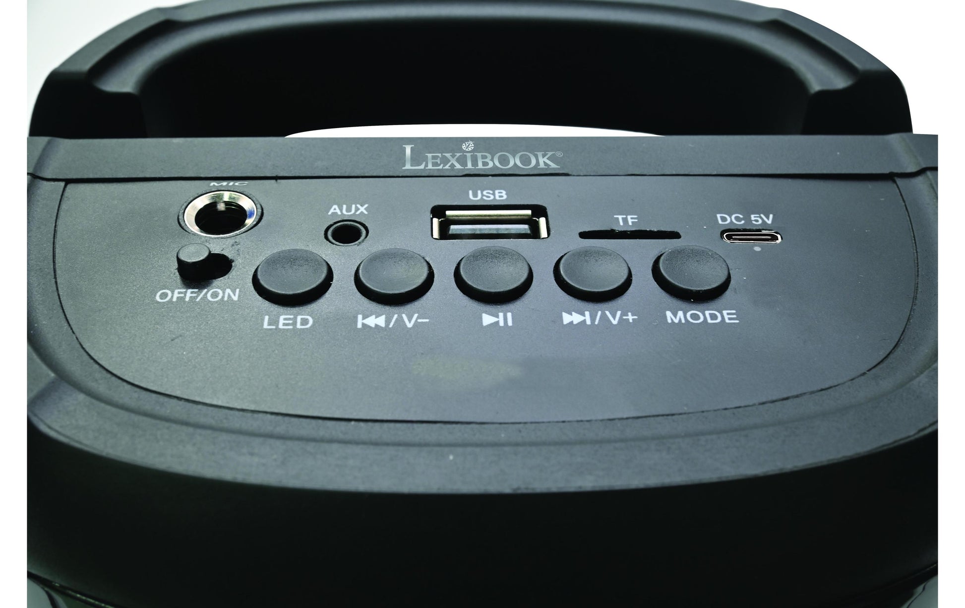 Lexibook Bluetooth-Lautsprecher – mit Mikrofon, Schwarz