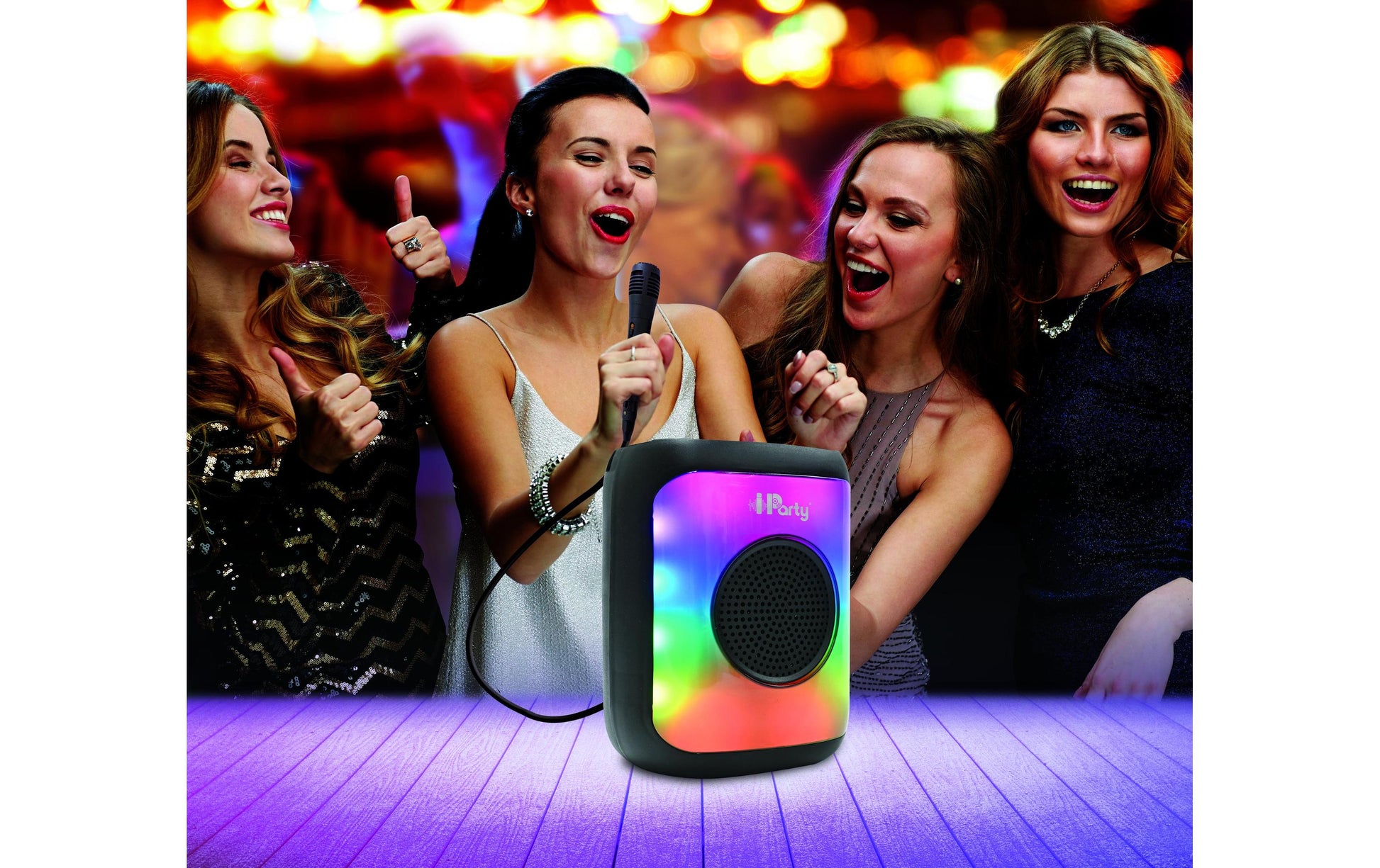 Lexibook Bluetooth-Lautsprecher – mit Mikrofon, Schwarz
