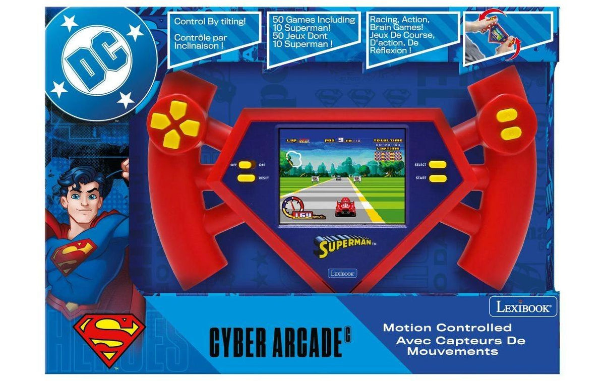 Lexibook Cyber Arcade Motion Spielkonsole – Superman – 2,5" Bildschirm, 3× AA – ab 3 Jahren