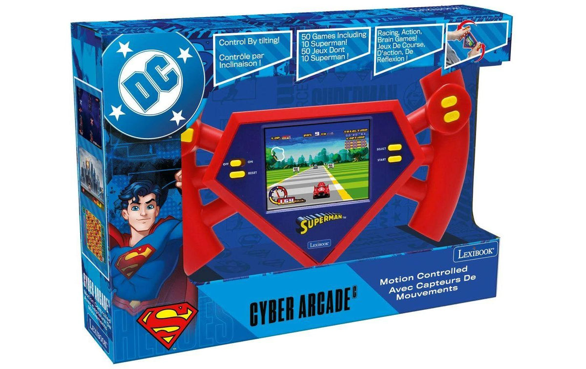 Lexibook Cyber Arcade Motion Spielkonsole – Superman – 2,5" Bildschirm, 3× AA – ab 3 Jahren