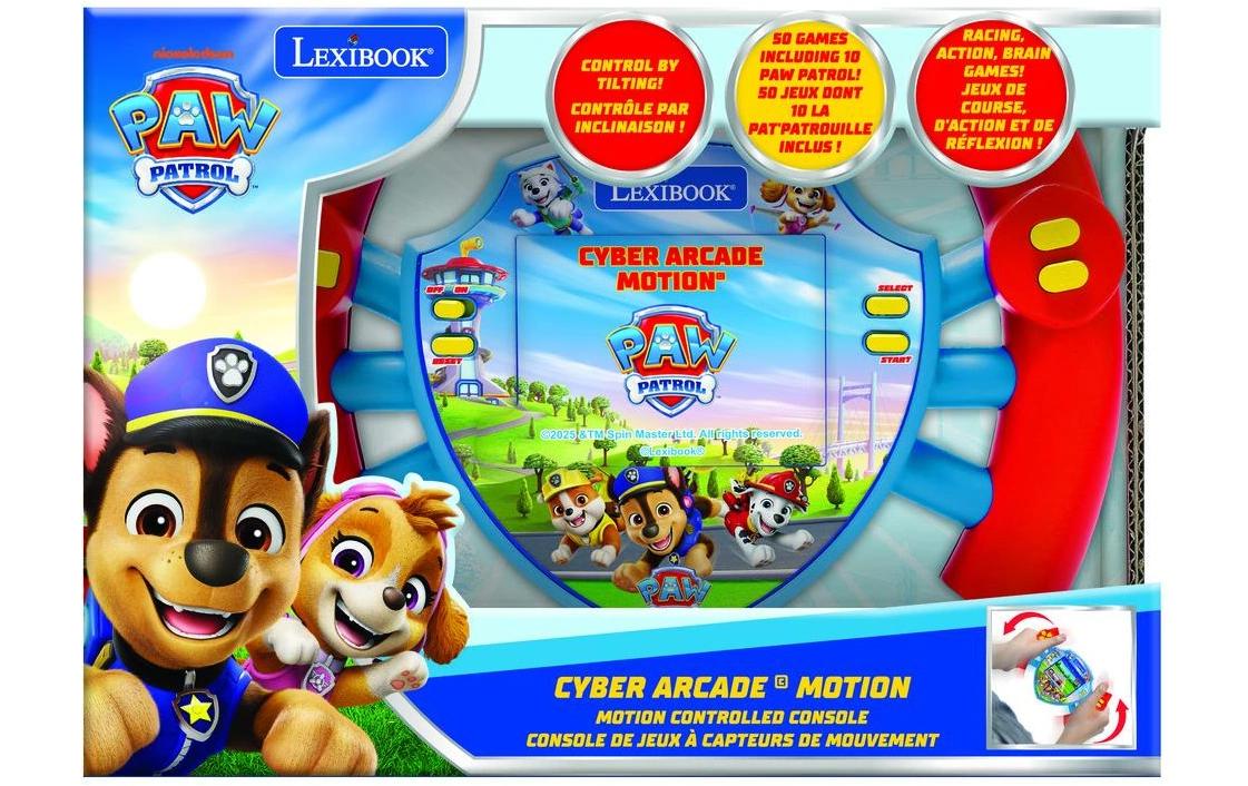 Lexibook Cyber Arcade Motion-Konsole Paw Patrol – Bildschirm 2,8″, 3 × AAA – ab 3 Jahren – mehrfarbig