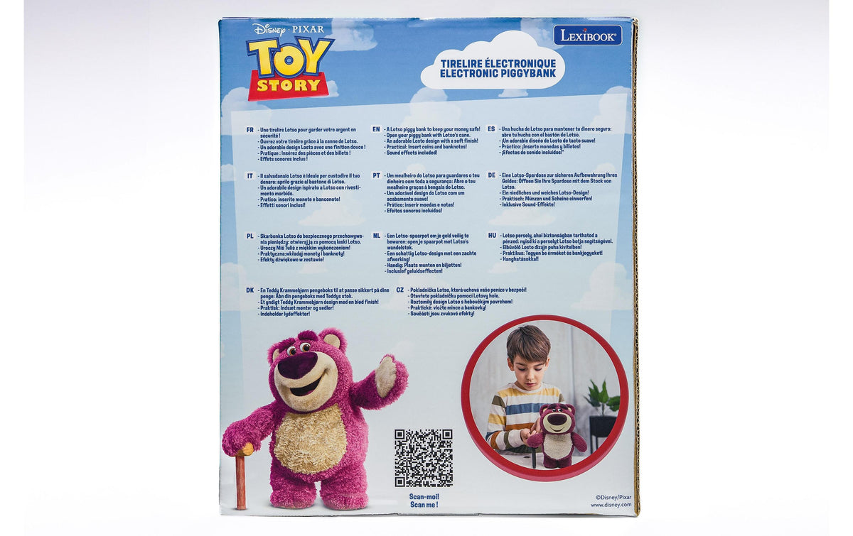 Lexibook Plüschtier Lotso – 15 cm – Rot – ab 3 Jahren
