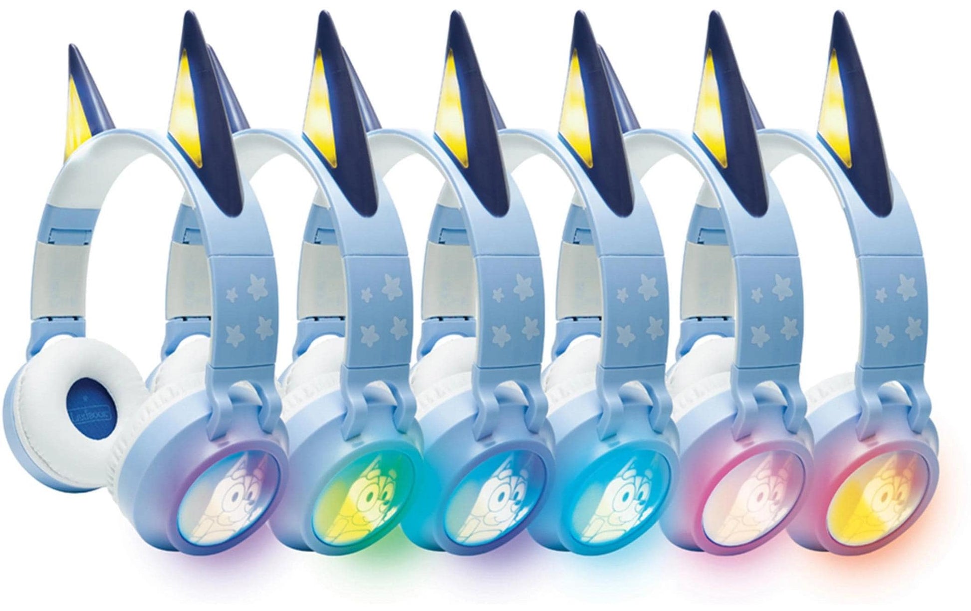 Lexibook 3D Bluey Kinderkopfhörer – Kabel + BT, Blau