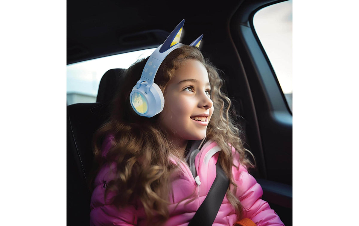 Lexibook 3D Bluey Kinderkopfhörer – Kabel + BT, Blau
