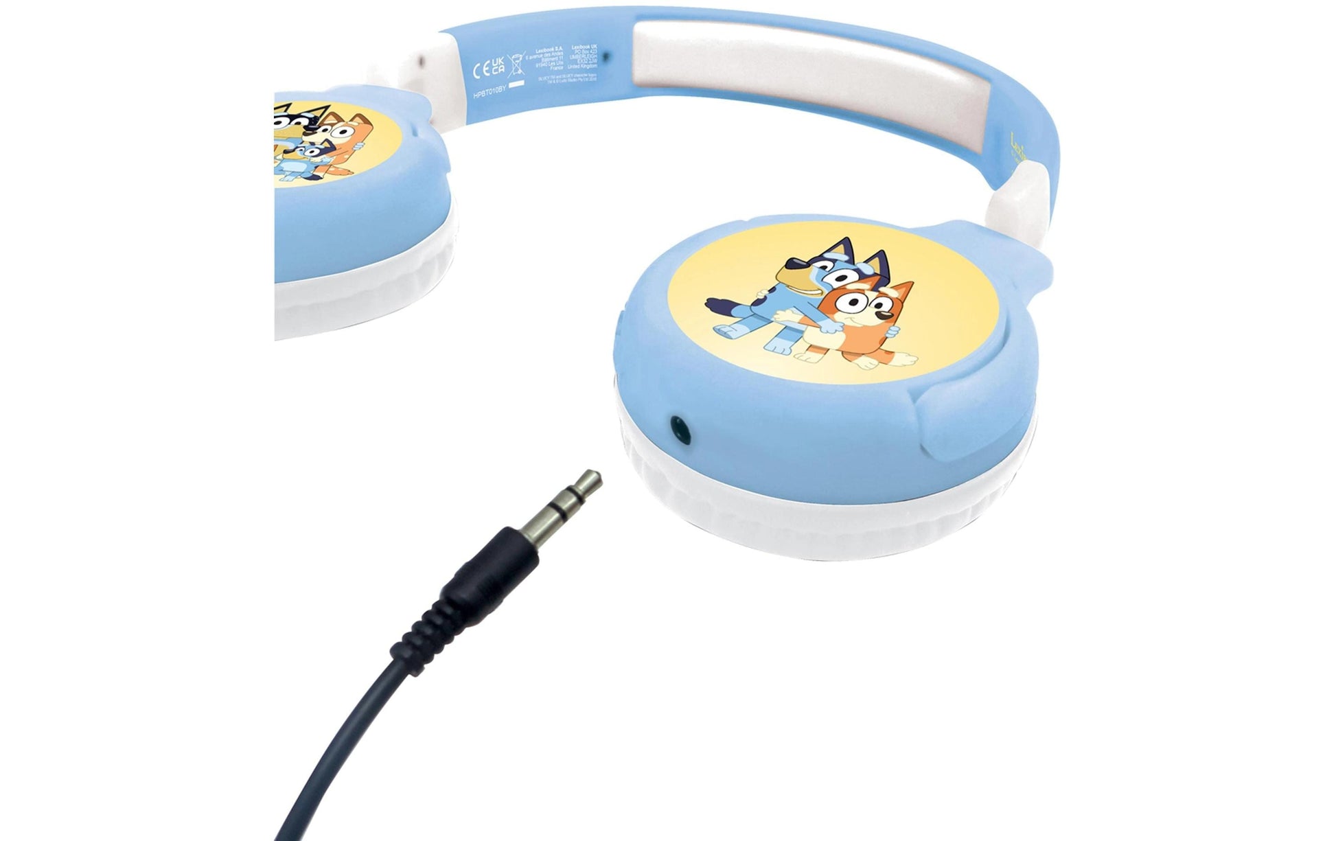 Lexibook Kinderkopfhörer – Kabel + BT, Blau/Weiss