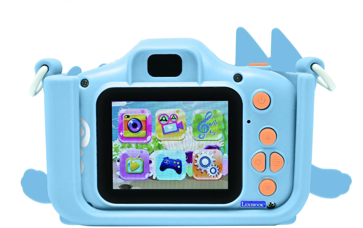 Lexibook BLUEY Kinderkamera mit Bluey-Schutz – Kompaktkamera, 40 MP, 1080p, hellblau