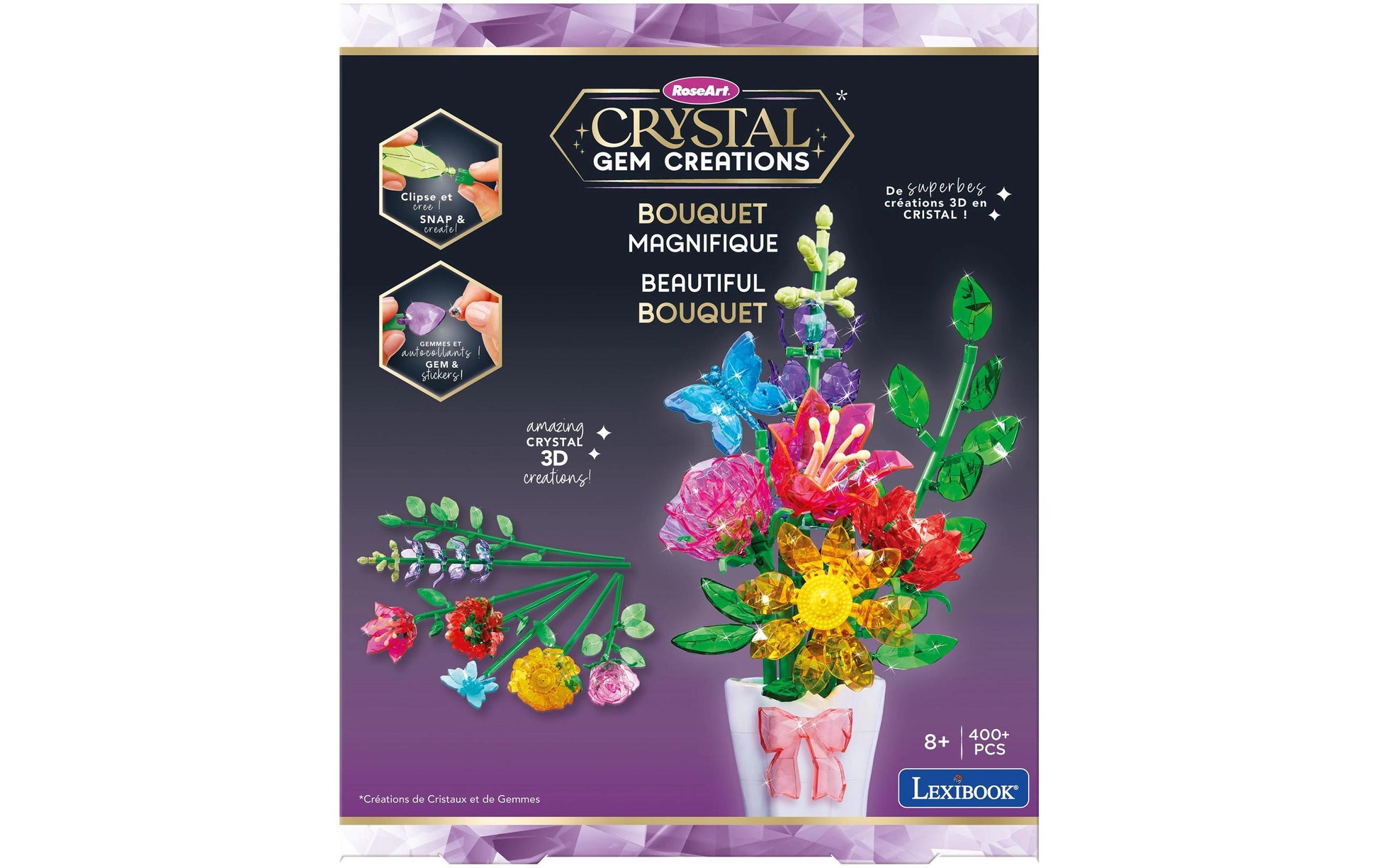 Cra-z-art Crystal Gem Beautiful Bouquet – Schmuck-Set – ab 8 Jahren