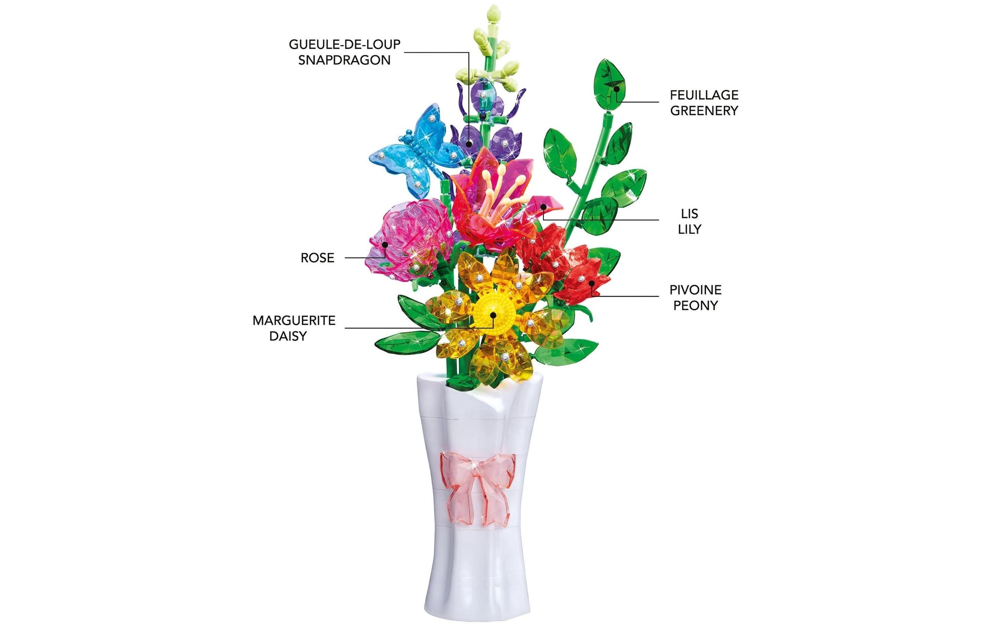 Cra-z-art Crystal Gem Beautiful Bouquet – Schmuck-Set – ab 8 Jahren