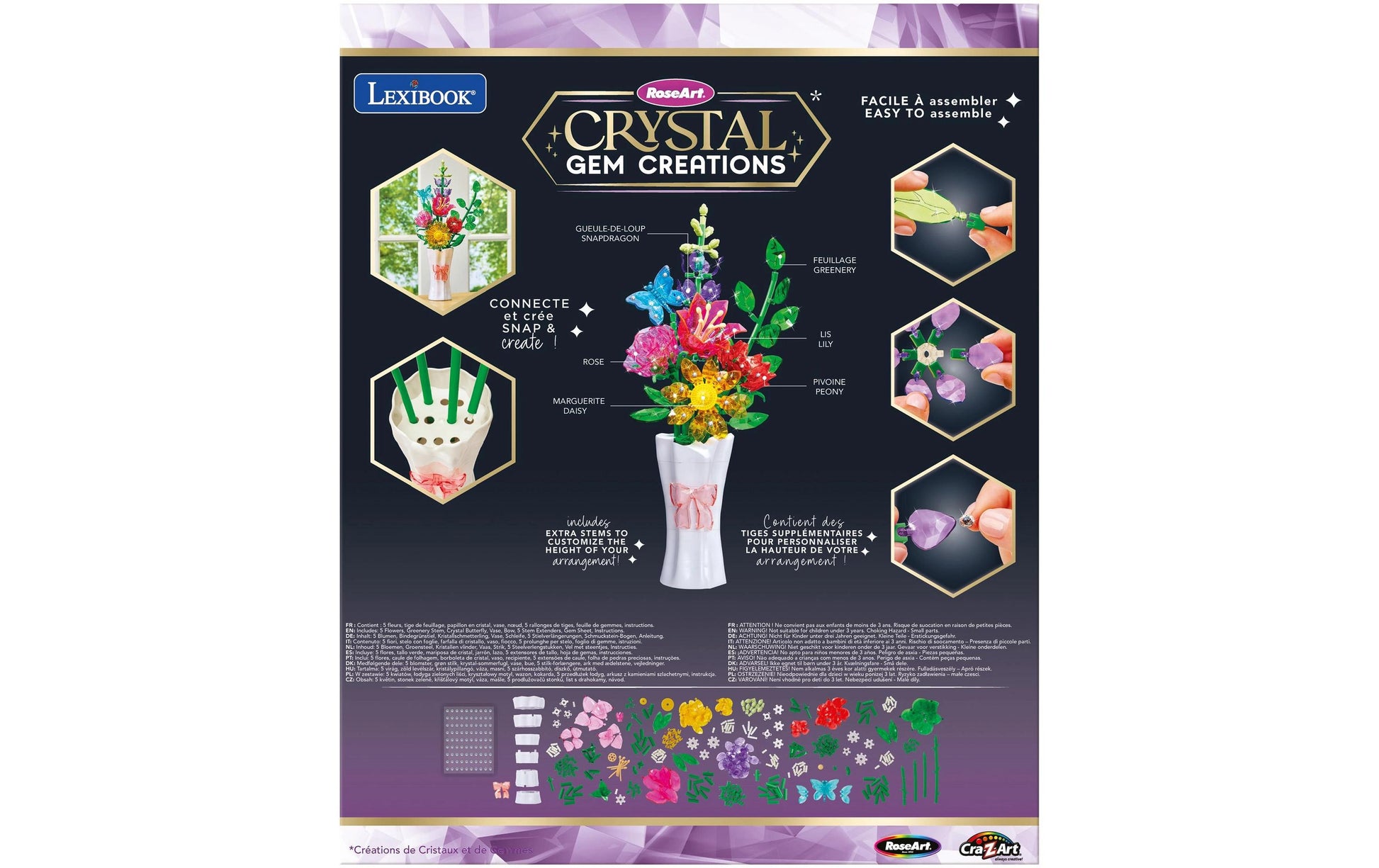Cra-z-art Crystal Gem Beautiful Bouquet – Schmuck-Set – ab 8 Jahren