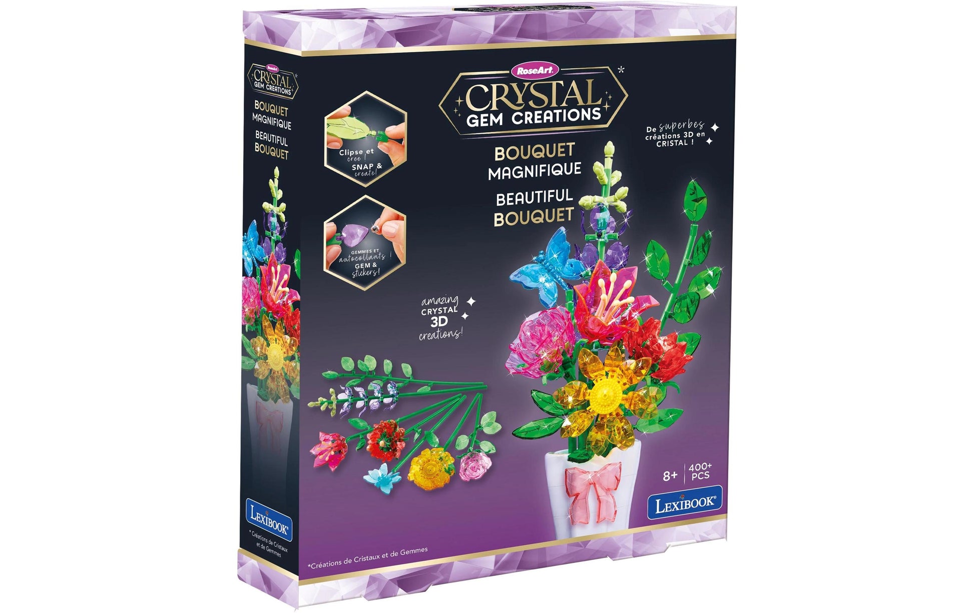Cra-z-art Crystal Gem Beautiful Bouquet – Schmuck-Set – ab 8 Jahren
