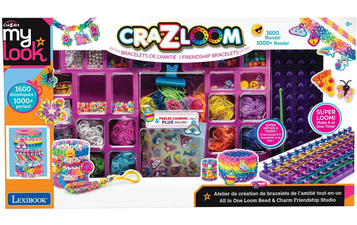 Cra-z-art Perlen-Set (Loom) mit Charms – Freundschaft – ab 8 Jahren