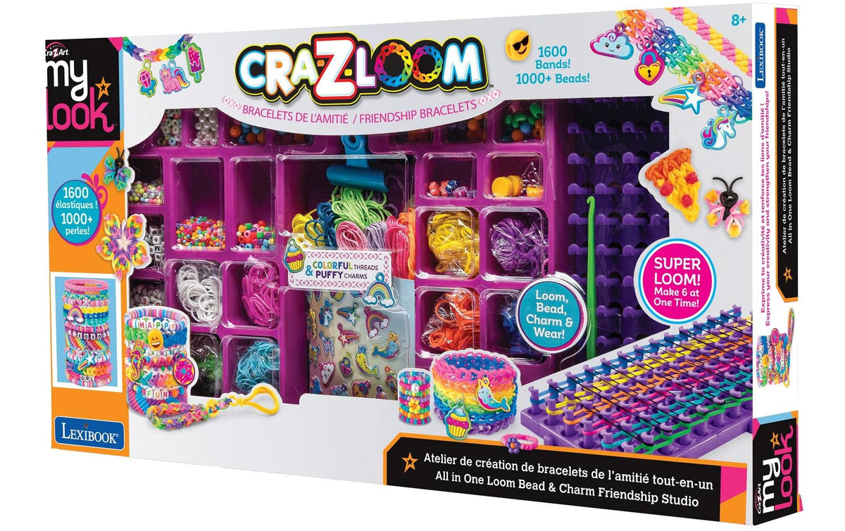 Cra-z-art Perlen-Set (Loom) mit Charms – Freundschaft – ab 8 Jahren