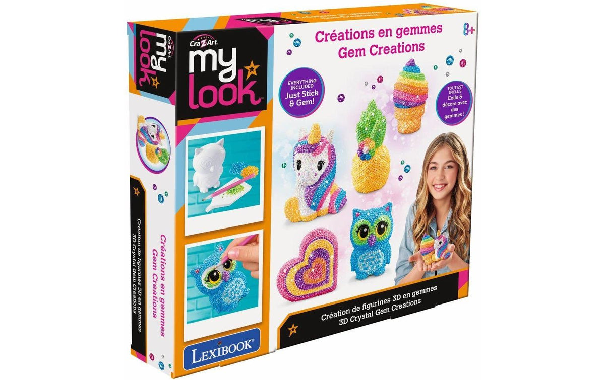 Cra-z-art 3D Crystal Gem Creations – Bastelset Schmuck – ab 8 Jahren
