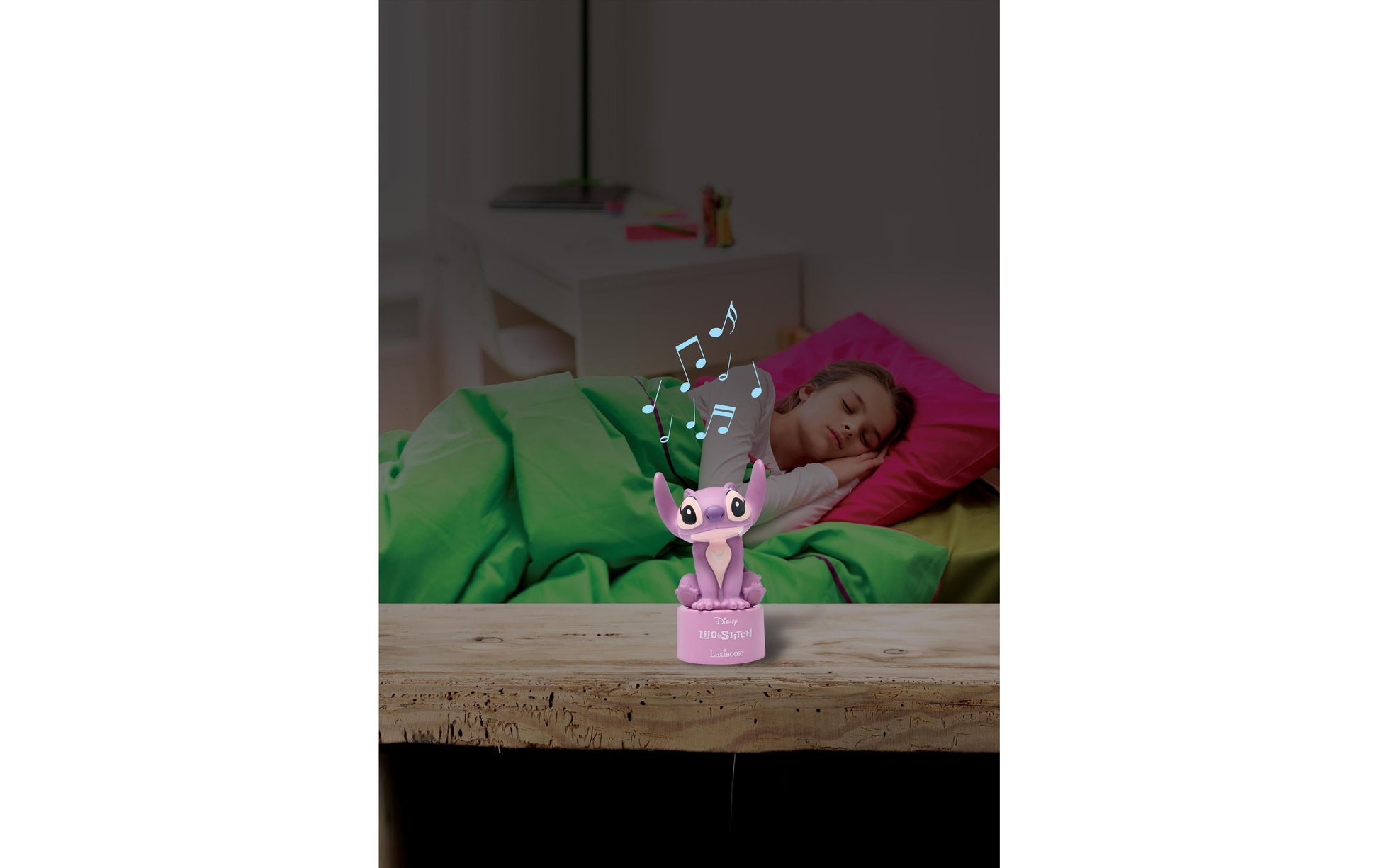Lexibook Angel Nachtlicht – Bluetooth-Lautsprecher – mit Nachtlicht, batteriebetrieben, Rosa