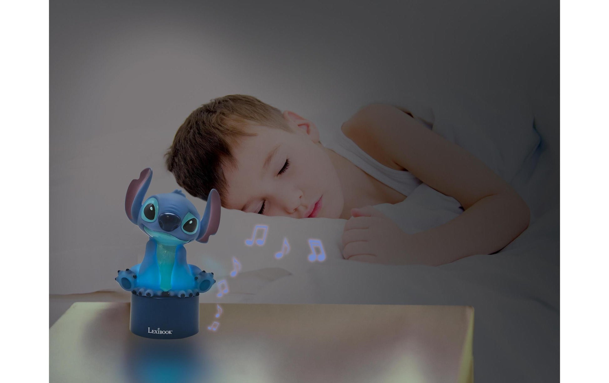 Lexibook Nachtlicht – mehrfarbig, Lautsprecher, Akku/USB – Blau