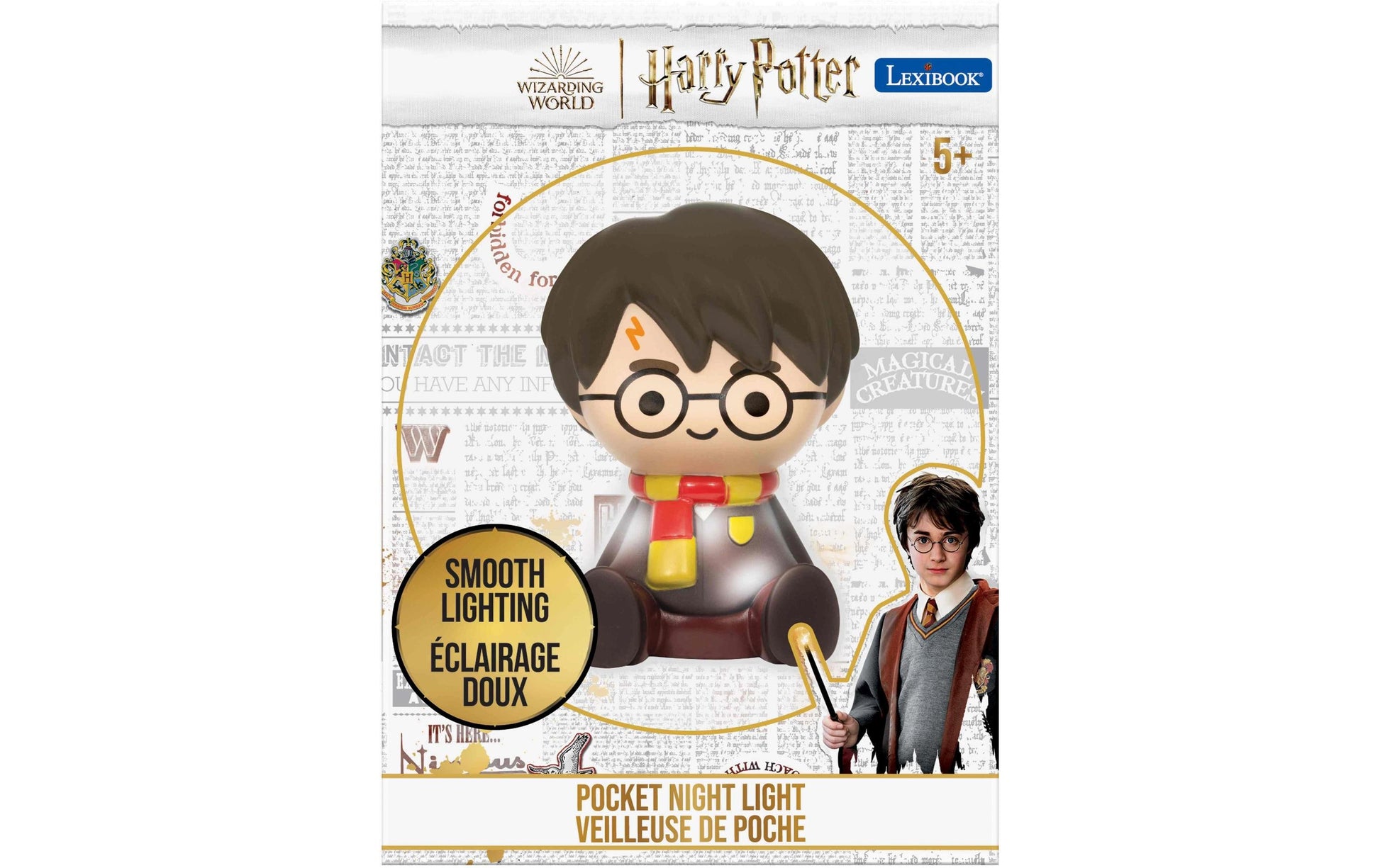 Lexibook Harry Potter 3D Nachtlicht – Mehrfarbig, Batteriebetrieben, Tragbar – Braun