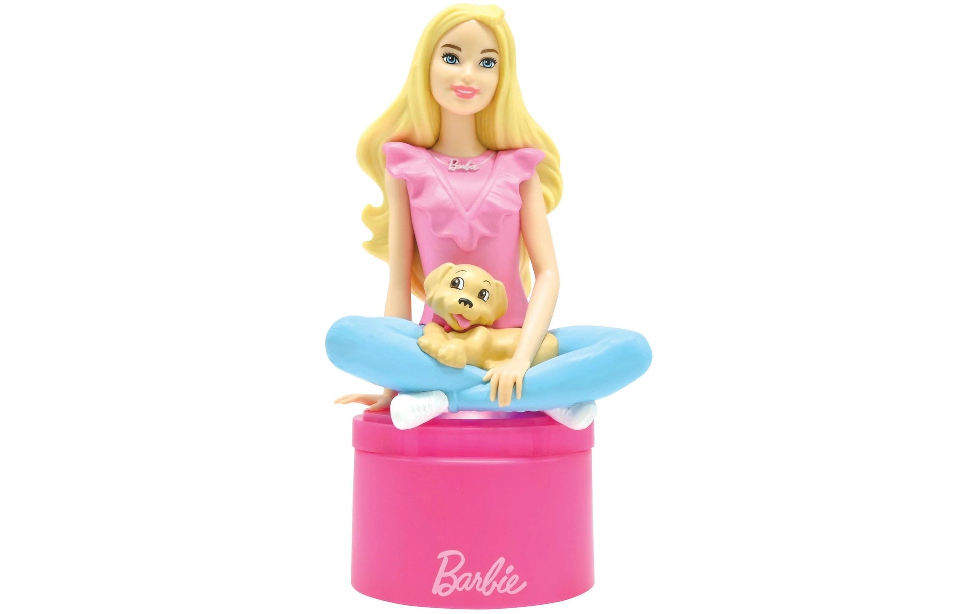 Lexibook Nachtlicht Barbie 3D Design Farbe – Mehrfarbig, Batteriebetrieben, Tragbar – Rosa