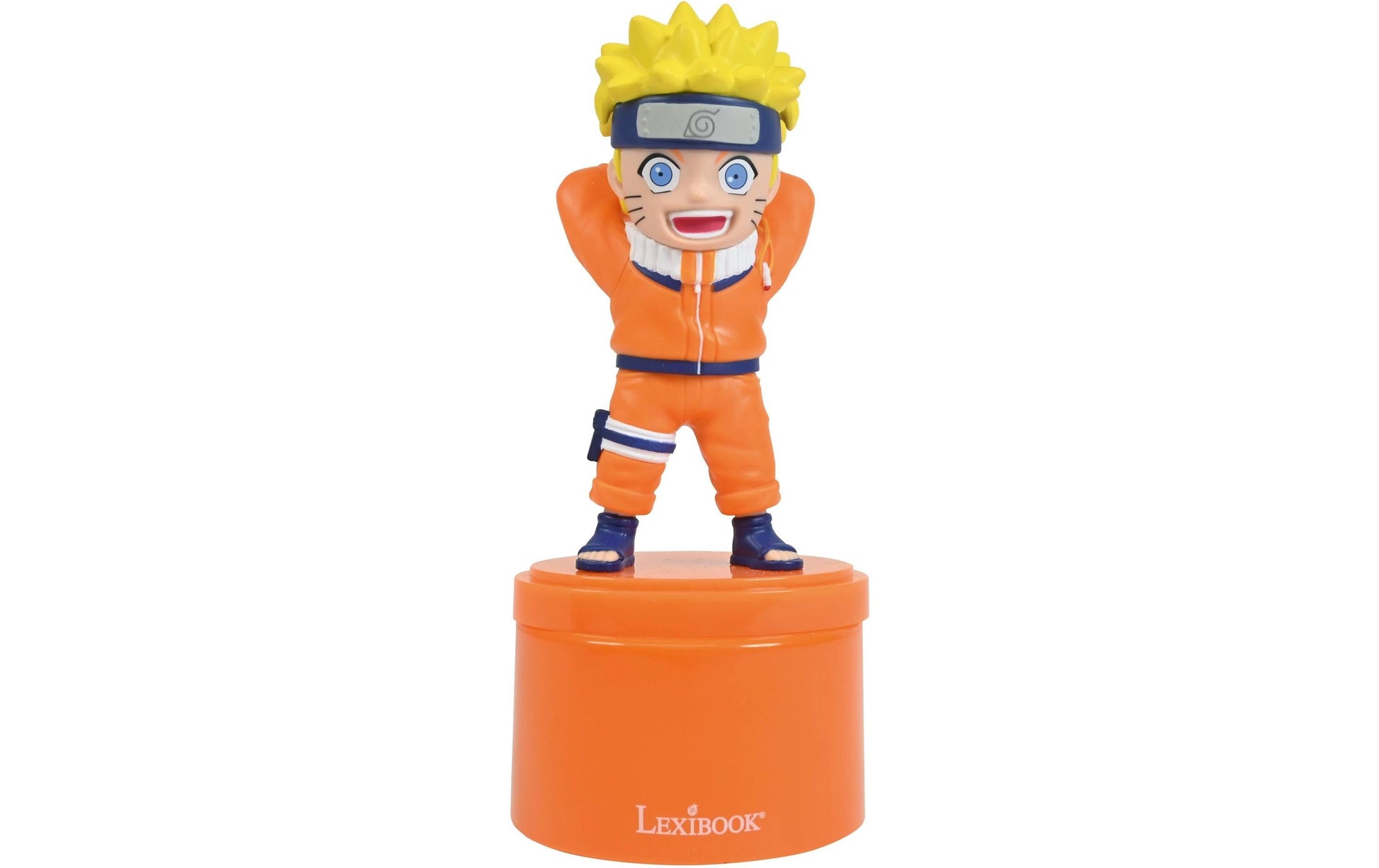 Lexibook Naruto – Bluetooth-Lautsprecher – Nachtlicht, Akkubetrieb, USB, Mehrfarbig/Orange