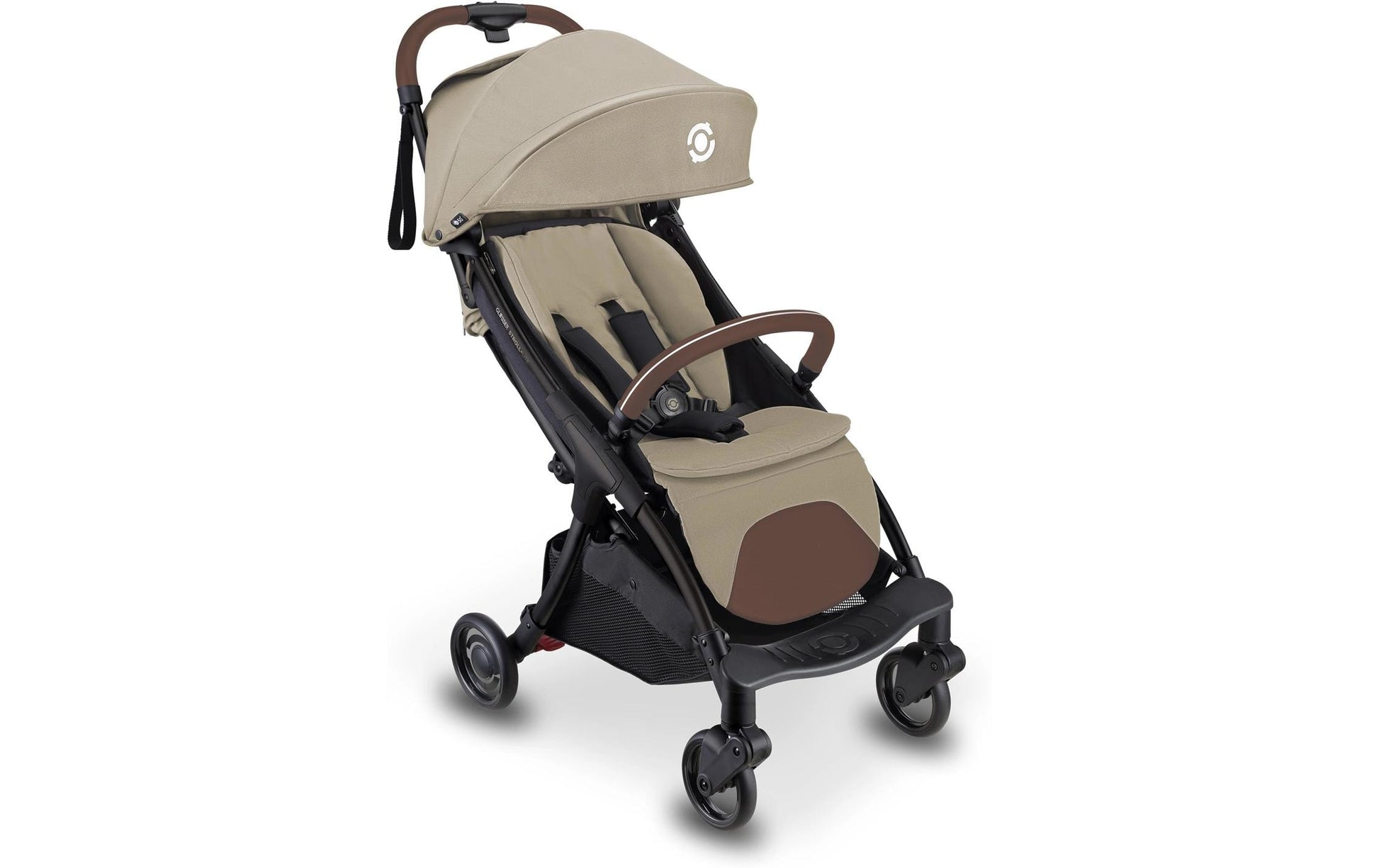 Globber Buggy Stroll Lite – 4 Räder, ohne Federung – 0–4 Jahre, bis 20 kg – braun