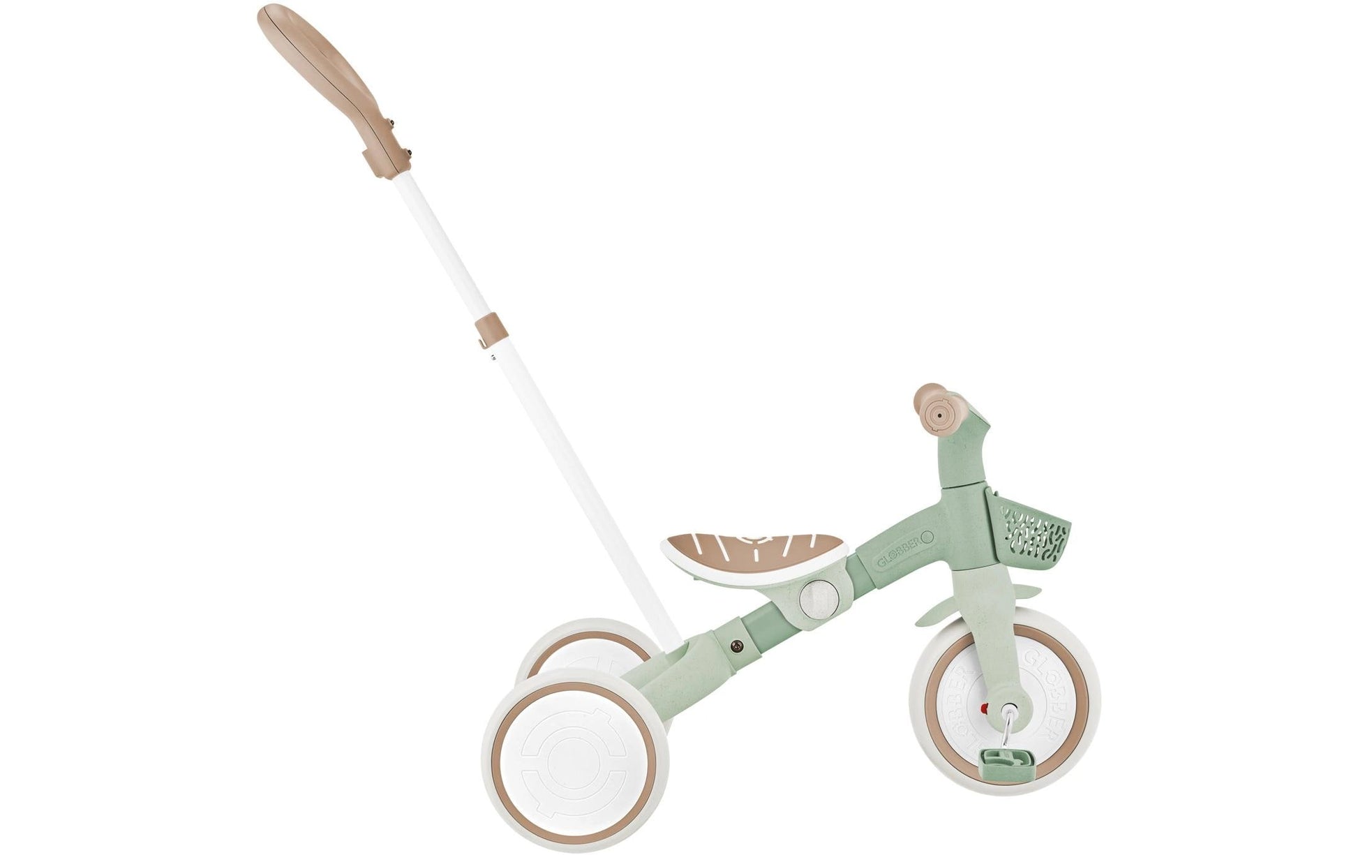 Globber Learning Trike 3-in-1 Plus Laufrad – Belastbarkeit 20 kg, ab 1 Jahr, Kunststoff, Salbeigrün
