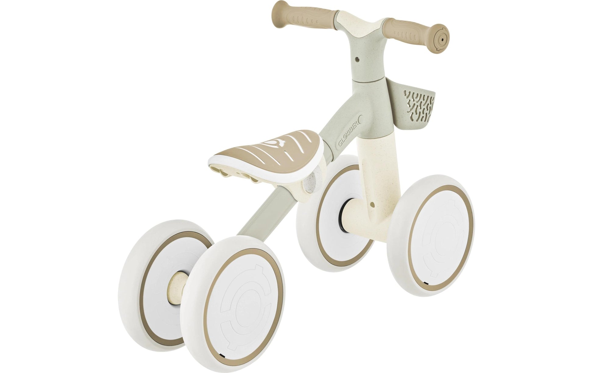 Globber Learning Bike Laufrad – max. Belastbarkeit 20 kg, ab 1 Jahr – Recycling-Kunststoff, beige