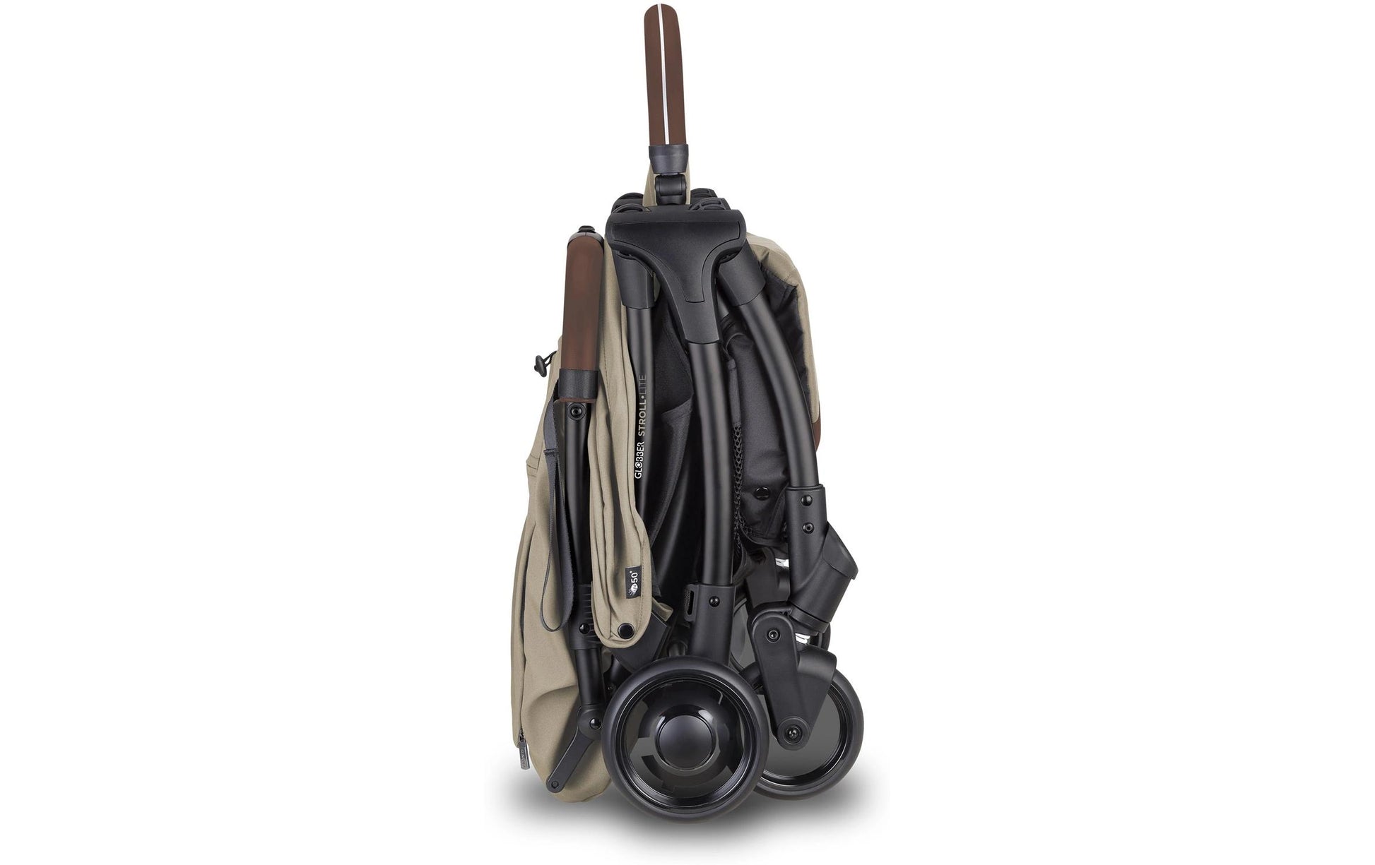 Globber Buggy Stroll Lite – 4 Räder, ohne Federung – 0–4 Jahre, bis 20 kg – braun