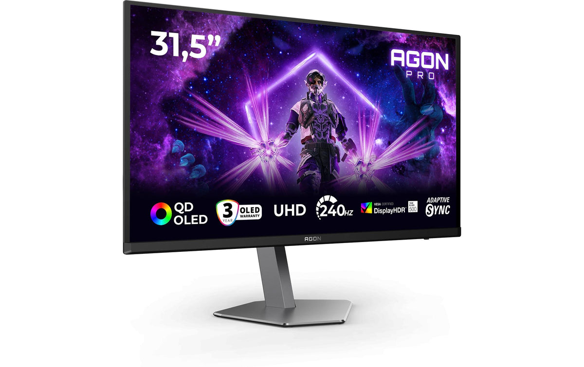 AOC AG326UZD2 – 31,5", 3840 × 2160 (4K), OLED, 240 Hz, USB-C 65 W, KVM