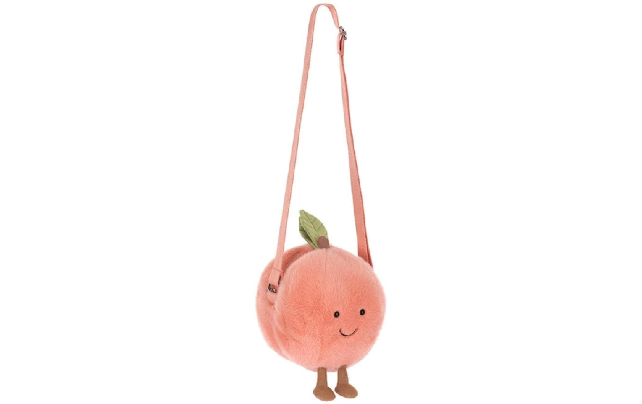 Jellycat Amuseables Peach – Umhängetasche, 4,3 l, Fruchtmotiv, Orange