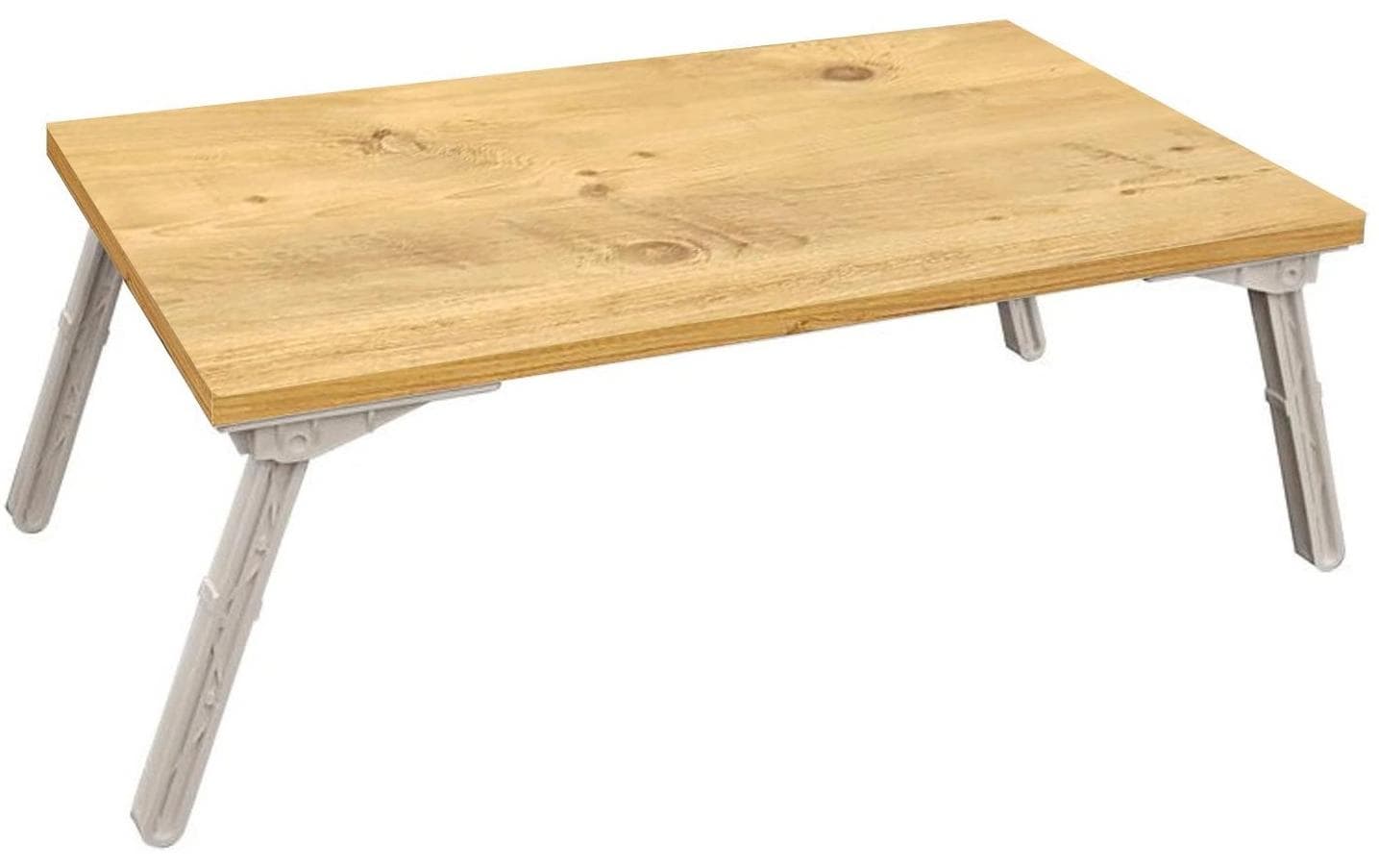 Woody Fashion Laptop-Ständer – bis 14" – aus Kiefernholz – Braun/Schwarz