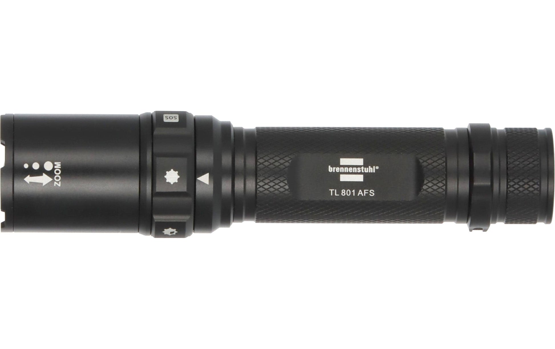 Brennenstuhl Taschenlampe TL 801 AFS – 800 lm, 230 m, IP44, Akku 400 mAh – Schwarz