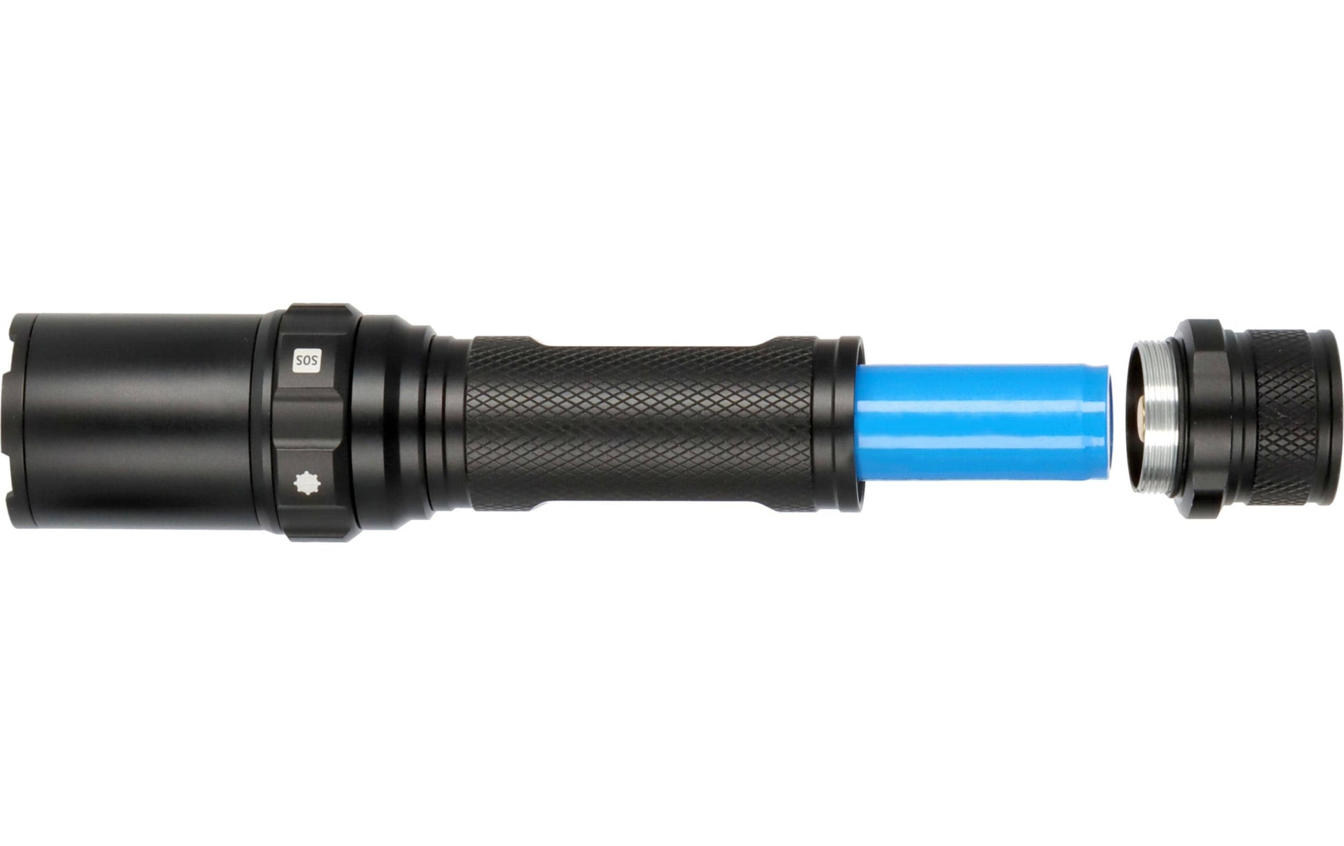 Brennenstuhl Taschenlampe TL 801 AFS – 800 lm, 230 m, IP44, Akku 400 mAh – Schwarz