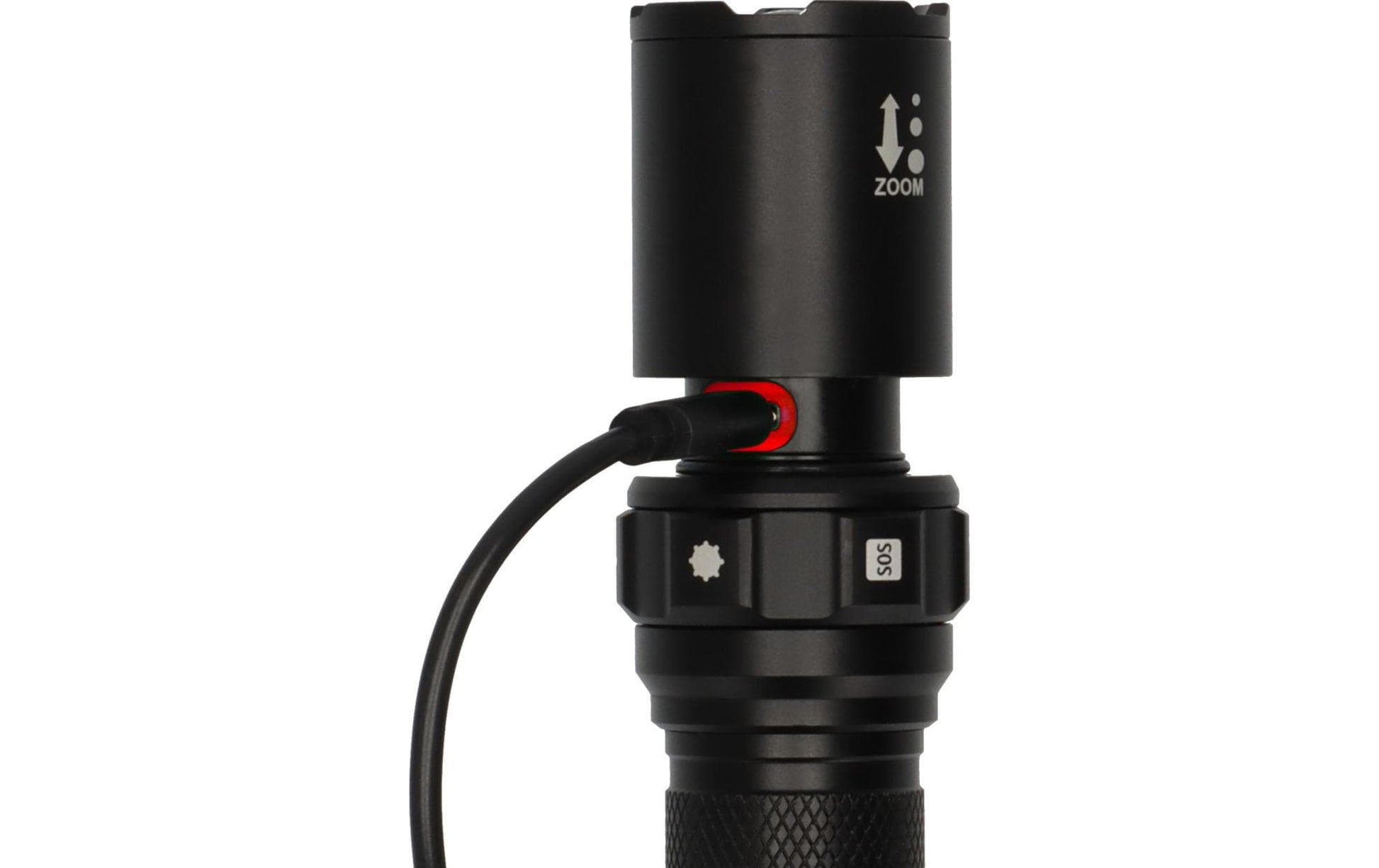 Brennenstuhl Taschenlampe TL 801 AFS – 800 lm, 230 m, IP44, Akku 400 mAh – Schwarz