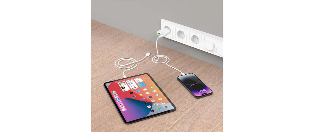 LMP Dual PA Ultra Slim USB-Wandladegerät 30 W – USB-C×1, USB-A×1 – für iPad, iPad Pro (12,9) und andere