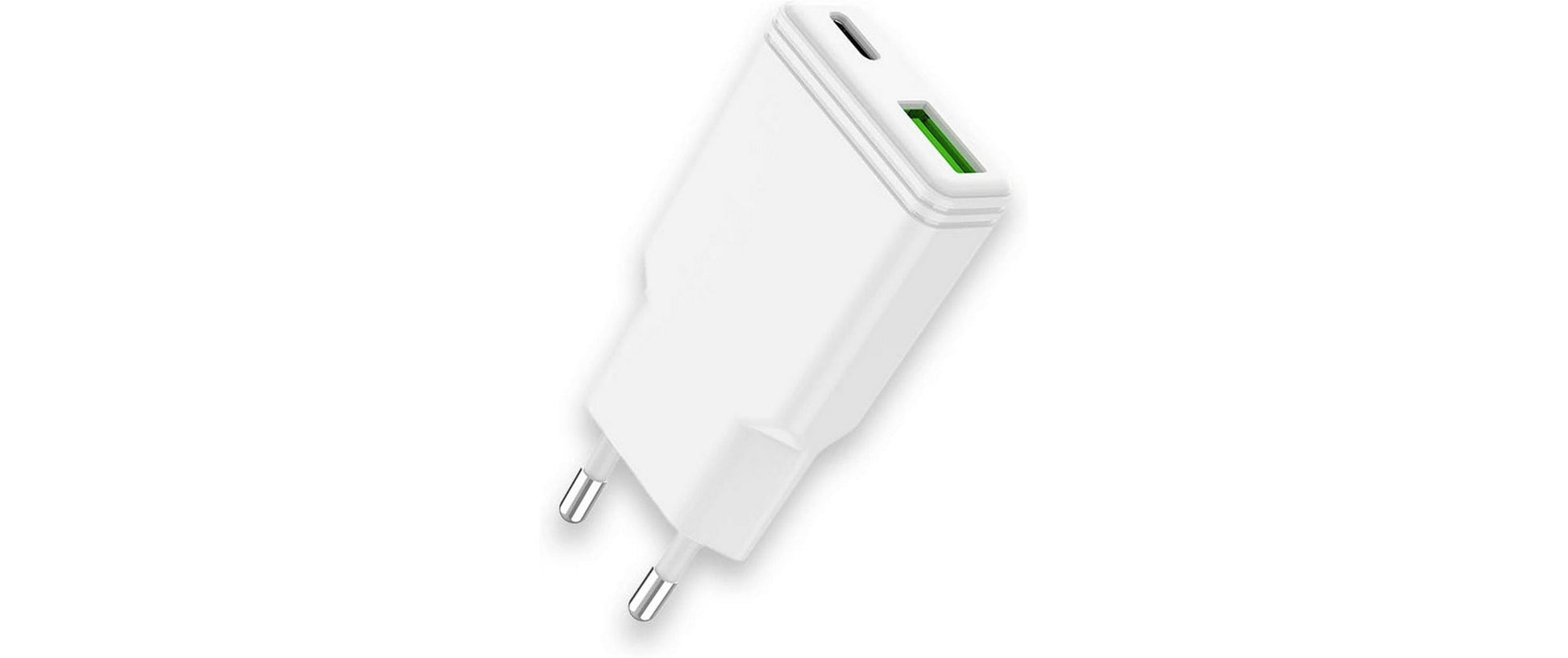 LMP Ultra Slim USB-Wandladegerät 30 W (USB-C) / 18 W (USB-A) – USB-C×1, USB-A×1 – Weiss